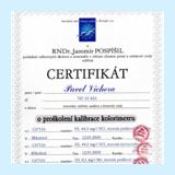 Certifikt pouvn Kolorimetru DR - 890